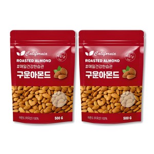 그린마켓 구운아몬드 500g+500g (1kg), 2개