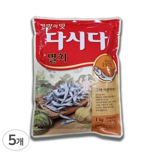 CJ제일제당 멸치 다시다 1kg x5개, 5개