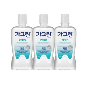 가그린 제로 구강청결제, 750ml, 3개