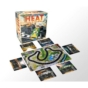 히트 보드게임 매트 Heat: Pedal to the Metal 플레이 패드, 양면 2장+플레이어 패널 6장세트, 1개