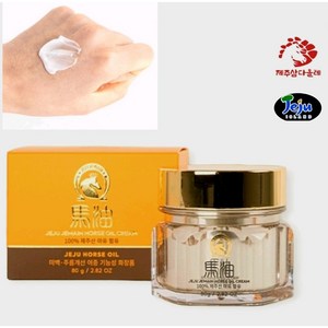 [제주 프리미엄 화장품] 제주 제마인 프리미엄 마유크림 미백 주름개선 기능성 화장품 Jeju Jemain Horse Oil Cream 80g, 1개