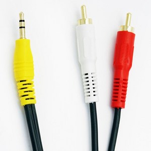 스테레오 AUX 3.5mm to RCA 2선 컴포지트 스마트폰 PC 노트북 오디오 스피커 앰프 우퍼 사운드 연결 케이블 국산 고급형 1.5m~50m, 20m