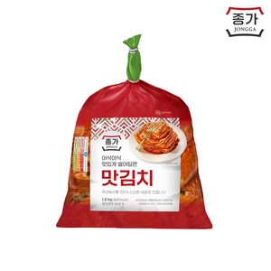 [종가공식판매몰] 종가 먹기좋게 썰은 맛김치 1.6kg(비닐)x x2ea, 1.6kg, 2개