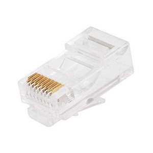 RJ45 커넥터 CAT5E 랜선 랜케이블 8P8C 1개 관통형