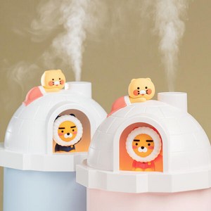 카카오프렌즈 라이언 춘식이 USB 이글루 가습기, WI20-HUMIDF, 핑크