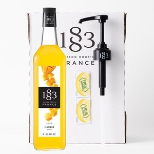 1883 망고 시럽 1000ml+1883 시럽펌프(트루시트러스 사은품), 1L, 1개