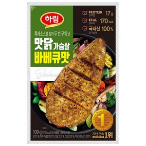 하림 닭가슴살 바베큐맛, 20개, 100g