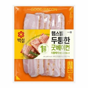 CJ제일제당 [CJ제일제당] 백설 햄스빌 두툼한 굿베이컨 340g x 3개