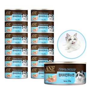 ANF 고양이캔 콤보 간식캔, 참치 치킨무스캔, 95g, 1개