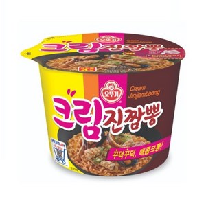 오뚜기 크림 진짬뽕 큰컵 105g, 6개