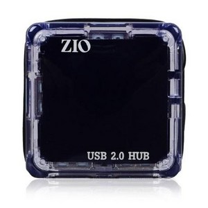 ZIO-U204 4포트 USB 2.0 무전원 허브, 블랙