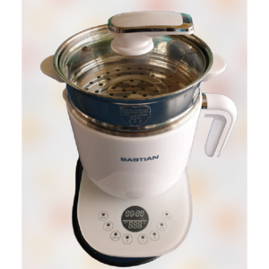 [바스티안] 스마트쿡 BS-MC18-2 대용량 1.7L 라면포트 찌개 탕 찜기 홈쿡 자취생 선물, 블랙