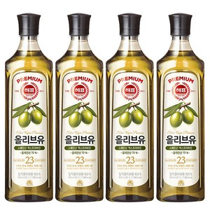 해표 압착 올리브유, 900ml, 4개