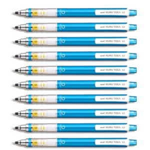 미쯔비시 유니 쿠루토가 샤프 블루, 0.3mm, 10개