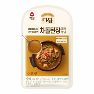 (냉장)[다담]차돌된장찌개양념, 145g, 10개