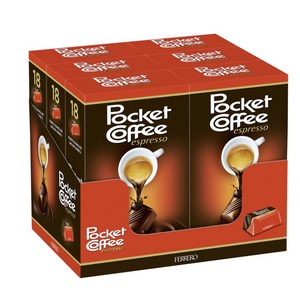 페레로 포켓커피 에스프레소 초콜렛 18개입 6개 Feeo Pocket Coffee 18st 6set, 225g