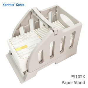 [한국정품] Xpinte XP-DT108BKR 바코드 라벨 프린터 택배송장출력 프린터 XP-DT108B-KR 택배프린터 라벨송장프린터, 1개, PS102K 용지거치대