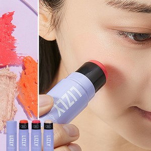 리즐리 듀이 글로우 유리알 치크 블러셔 볼터치 스틱 6.5g, 1개, 3) 핑크광