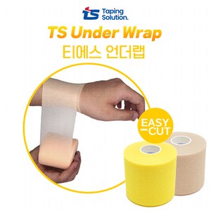 티에스 언더랩 7cm X 24m 테이프 스포츠 테이핑 손목 무릎 발목 스펀지, 베이지, 1개, 1개입