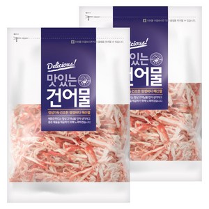 해맑은푸드 홍진미 오징어채, 1kg, 2개