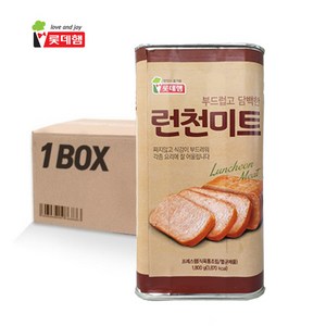 롯데 런천미트 1800gX6캔 1박스 기획 반찬 도시락 식자재 햄 소시지, 1.8kg, 6개