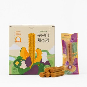 로렌츠 못난이 채소 강아지 껌 오래먹는간식 21p +유피아 사은품 증정, 1개, 420g