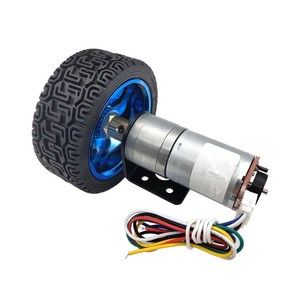 아두이노 RC카 바퀴휠 65mm+JGA25-370 인코더 6V530RPM DC 모터