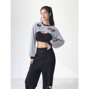 [공연/댄스] 드라이브 매쉬 하이컷 긴팔 크롭티