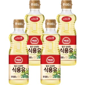 해표 콩기름 식용유, 500ml, 4개