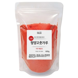 50년전통 2021년산 국산 햇 청양고추가루 고운고추가루 (아주매운맛)), 600g, 1개