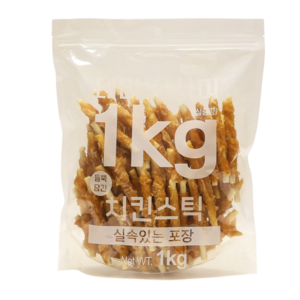 테비 사사미 1kg 9종 대용량 강아지간식, 치킨스틱 1kg, 1개