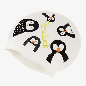 루니덕 실리콘 수영모 PENGUIN FAMILY CAP, 1개