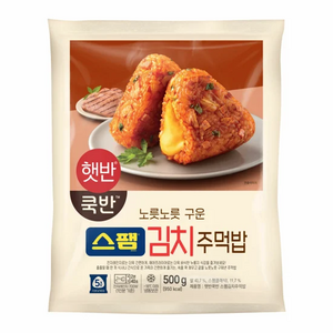 햇반 쿡반 스팸김치주먹밥 500g, 1개