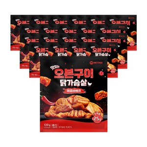 미트리 맛있는 오븐구이 닭가슴살 매콤바베큐 120g, 21개