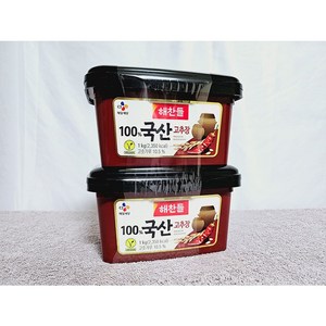 해찬들 100 국산고추장 1kg x 2입, 2개