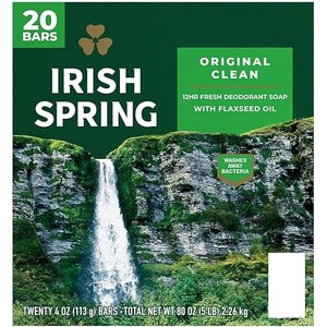 아이리쉬 스프링 오리지널 클린 바 비누 4.5oz/127g 20개 [ 미국costco정품 Iish Sping Ba Soap Oiginal Clean], 127g