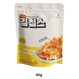 김칩스 바삭바삭 김치전맛 간식안주 40g, 8개