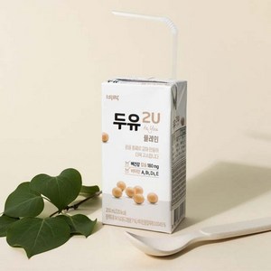 비락 두유 2U 플레인, 72개, 200ml