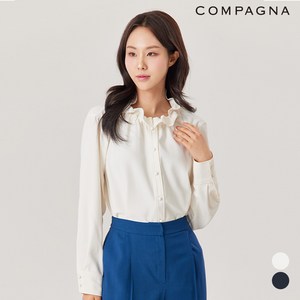 솔리드프릴넥블라우스_CACS1-WRC100