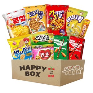 으쓱몰 인기과자 종합선물세트 빼빼로2종 + 씨리얼초코 + 칸쵸 + 구운감자 + 바나나킥 + 카땅 + 콘칲 + 죠리퐁 + 썬 또는 뿌셔뿌셔, 1세트, 10종4호