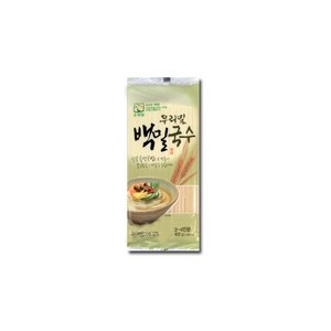 [ 우리밀 백밀국수 400g ] 갑상선암 수술 후 방사성 동위원소 치료 준비 위한 음식, 1개