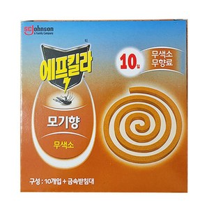 에프킬라 모기향 내추럴무향 10p, 4개