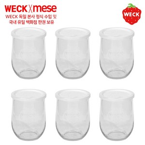 PE weck [메세몰] 독일 웩 밀폐용기 유리용기+PE마개 세트상품(4p 6p 12p), 1개, PE-745 6p