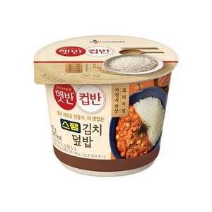 햇반 컵반 컵밥 스팸김치덮밥 251g, 12개