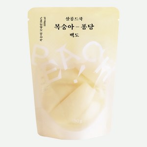 살롱드쿡 국내산 백도 복숭아 병조림 파우치, 1개, 180g