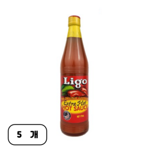 리고 루이지애나 엑스트라 핫소스, 177ml, 5개