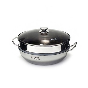 키친아트 일품 통삼중 인덕션 IH 스텐 냄비 2단 찜솥 24cm, 1개, 없음