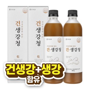 한보감 건생강청 생강청 생강차, 600g, 2개, 1개입