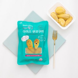[해뜨온] 껍질없는 한입 아이스 군고구마(120g) +고구마 말랭이 45g, 4개