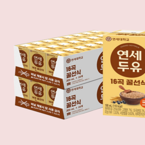 연세두유 16곡 꿀선식, 190ml, 48개